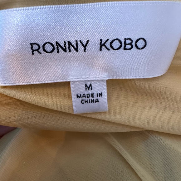 Ronny Kobo Yellow Rushed Dress – Brand New with Tags! - Picture 8 of 11